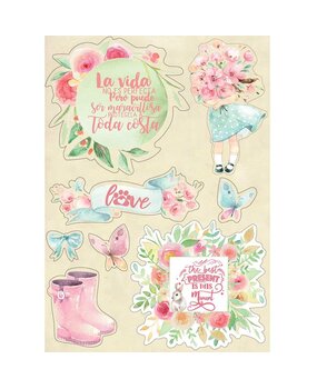 Stamperia Wooden Shapes A6 Circle of Love (KLSPA615) (OUTLET)