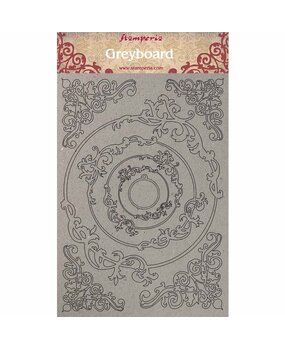 Stamperia Greyboard A4 Frames and Rounds (KLSPDA401) (OUTLET)