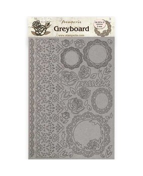 Stamperia Greyboard A4 Passion Lace and Roses (KLSPDA424) (OUTLET)