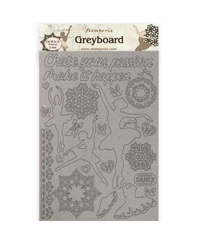Stamperia Greyboard A4 Passion Dancer (KLSPDA425) (OUTLET)