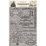 Stamperia Greyboard A4 Sleeping Beauty Castle (KLSPDA431) (OUTLET)