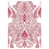 Stamperia Stencil A4 Romantic Horses Saddle Pattern (KSG469) (OUTLET)
