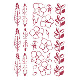 Stamperia Stencil A4 Romantic Christmas Borders (KSG473) (OUTLET)