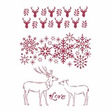 Stamperia Stencil A4 Winter Tales Love (KSG478) (OUTLET)