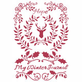 Stamperia Stencil A4 Winter Tales Hope (KSG479) (OUTLET)