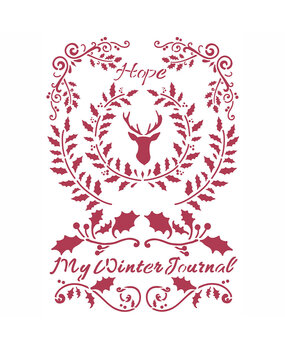 Stamperia Stencil A4 Winter Tales Hope (KSG479) (OUTLET)