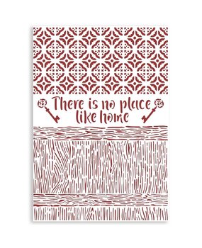 Stamperia Stencil A4 Casa Granada There Is No Place Like Home (KSG487) (OUTLET)