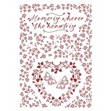 Stamperia Stencil A4 Provence Home is Where the Hearting (KSG490) (OUTLET)