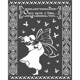 Stamperia Thick Stencil 20x25cm Once Upon A Time (KSTD051) (OUTLET)
