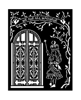 Stamperia Thick Stencil 20x25cm Alice Door (KSTD091) (OUTLET)