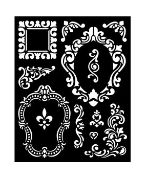 Stamperia Thick Stencil 20x25cm Alice Frames (KSTD092) (OUTLET)