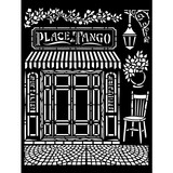 Stamperia Thick Stencil 20x25cm Desire Place Tango (KSTD123) (OUTLET)