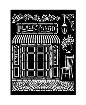 Stamperia Thick Stencil 20x25cm Desire Place Tango (KSTD123) (OUTLET)