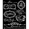 Stamperia Romance Forever Thick Stencil 20x25cm Plates (KSTD154) (OUTLET)