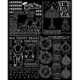 Stamperia Brocante Antiques Thick Stencil 20x25cm Teddy Bear (KSTD159) (OUTLET)