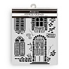 Stamperia Venice City of Art Thick Stencil 20x25cm Windows (KSTD181) (OUTLET)