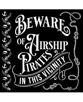 Stamperia Thick Stencil 30x30cm Lady Vagabond Lifestyle Pirates (KSTDG09) (OUTLET)