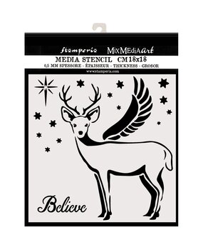Stamperia Thick Stencil 18x18cm Deer (KSTDQ48) (OUTLET)