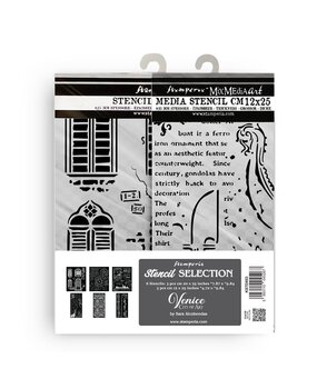 Stamperia Venice City of Art Stencil Selection (8pcs) (KSTDX03) (OUTLET)