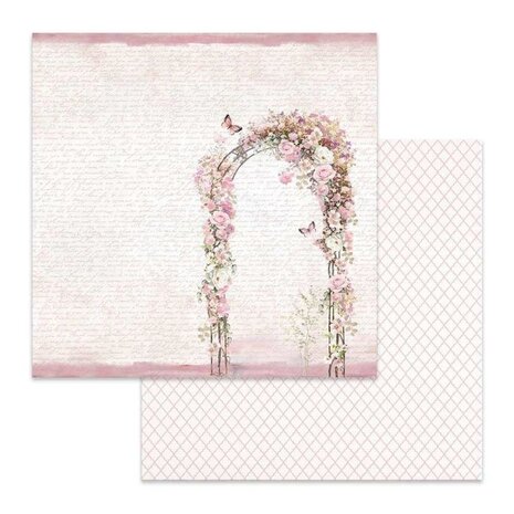 Stamperia Flowered Arch 12x12 Inch Paper Sheet (SBB623) (OUTLET)