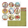 Stamperia Christmas Rounds 12x12 Inch Paper Sheet (SBB637) (OUTLET)