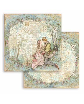 Stamperia Sleeping Beauty Lovers 12x12 Inch Paper Sheets (10pcs) (SBB795) (OUTLET)