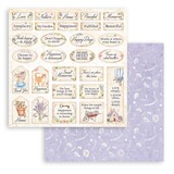 Stamperia Create Happiness Welcome Home Labels 12x12 Inch Paper Sheets (10pcs) (SBB916) (OUTLET)