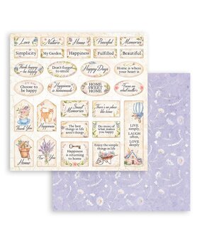 Stamperia Create Happiness Welcome Home Labels 12x12 Inch Paper Sheets (10pcs) (SBB916) (OUTLET)
