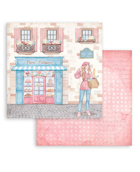 Stamperia Create Happiness Oh lá lá 12x12 Inch Papaer Sheets Patisserie (10pcs) (SBB926) (OUTLET)