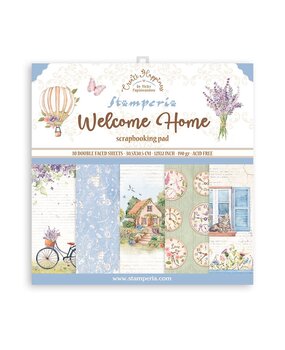 Stamperia Create Happiness Welcome Home 12x12 Inch Paper Pack (SBBL129) (OUTLET)