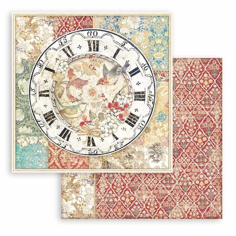 Stamperia Christmas Greetings 12x12 Inch Paper Pack (SBBL137) (OUTLET)