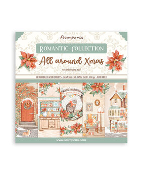 Stamperia All Around Christmas 12x12 Inch Paper Pack (SBBL140) (OUTLET)