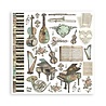 Stamperia Music 12x12 Inch Paper Pack (SBBL48) (OUTLET)