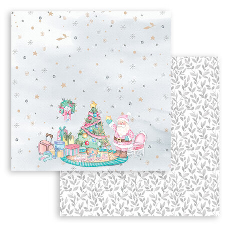 Stamperia Christmas Rose 8x8 Inch Paper Pack (SBBS45) (OUTLET)