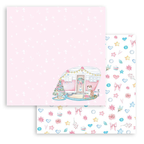 Stamperia Christmas Rose 8x8 Inch Paper Pack (SBBS45) (OUTLET)