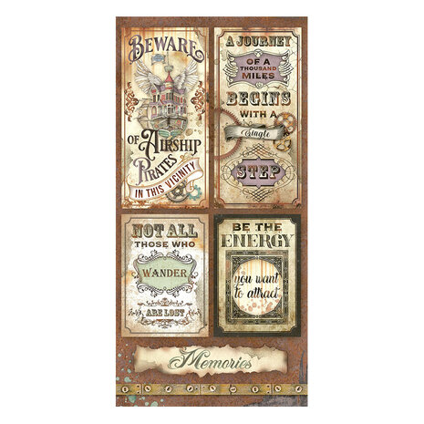 Stamperia Lady Vagabond Lifestyle 6x12 Inch Paper Pack (SBBV14) (OUTLET)