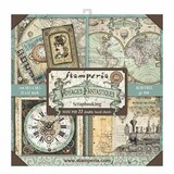 Stamperia Voyages Fantastiques 12x12 Inch Maxi Paper Pack (SBBXL01) (OUTLET)