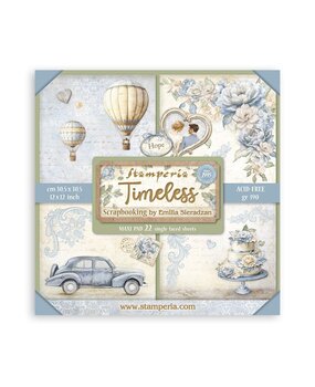 Stamperia Timeless 12x12 Inch Paper Pack Maxi (Single Face) (SBBXLB25) (OUTLET)
