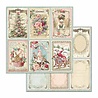 Stamperia Pink Christmas 6x6 Inch Paper Pack (SBBXS07) (OUTLET)