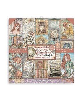 Stamperia Lady Vagabond Lifestyle 6x6 Inch Paper Pack (SBBXS10) (OUTLET)