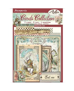 Stamperia Cards Collection Alice In Wonderland (SBCARD01) (OUTLET)