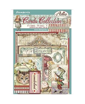 Stamperia Cards Collection Alice Through the Looking Glass (SBCARD02) (OUTLET)