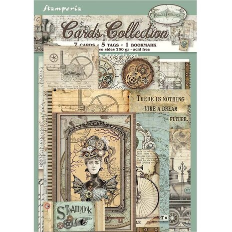 Stamperia Cards Collection Voyages Fantastiques (SBCARD03) (OUTLET)