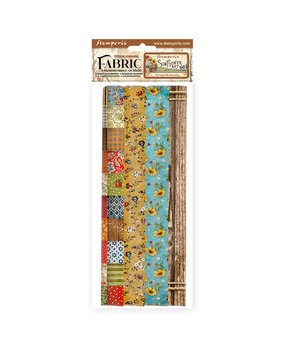 Stamperia Sunflower Art 12x12 Inch Fabric Sheets (4pcs) (SBPLT13) (OUTLET)