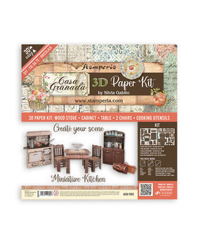 Stamperia 3D Paper Kit 12x12 Inch Casa Granada (SBPOP09) (OUTLET)