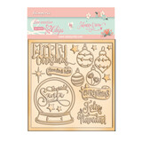 Stamperia Christmas Rose Decorative Chips (SCB100) (OUTLET)