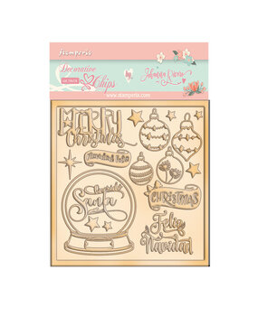 Stamperia Christmas Rose Decorative Chips (SCB100) (OUTLET)