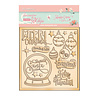 Stamperia Christmas Rose Decorative Chips (SCB100) (OUTLET)