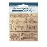 Stamperia Decorative Chips Casa Granada Quotes (SCB110) (OUTLET)