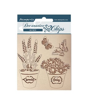 Stamperia Decorative Chips Provence Vases (SCB115) (OUTLET)